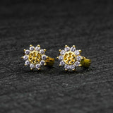NEW Flower Design Rhinestone Ear Loop Islamic Luxury Necklace Set in Shining Zircon Pendant Earrings - The Jewellery Supermarket