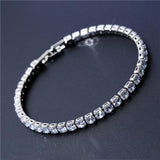 LOWEST PRICES - Gold Silver Colour AAA+ Cubic Zirconia Simulated Diamonds Tennis Bracelets For Women