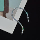 Luxury Shiny Round AAA+ Cubic Zirconia Diamond Tennis Gold Silver Colour Bracelets For Women - The Jewellery Supermarket