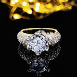 QUALITY RINGS Luxury Bijoux AAA+ Cubic Zirconia Diamonds Wedding Engagement Ring - The Jewellery Supermarket