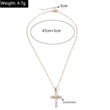 Luxury Crystal Religious Jesus Cross Necklaces - Crucifix for Women Men Fashion Party Jewellery - The Jewellery Supermarket