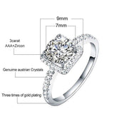 NEW ARRIVAL Silver Color 3 Carat Round Cut AAA+ Quality CZ Diamonds Ring - The Jewellery Supermarket