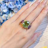 New Fashion Luxury Colorful AAA+ Zirconia Diamonds Jewelry Engagement Mood Ring - The Jewellery Supermarket