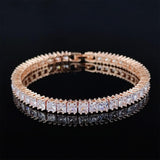 *NEW* Ideal Gifts - - Luxury Women AAA+ Cubic Zirconia Diamonds Tennis Bracelet - The Jewellery Supermarket