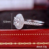 Captivating New Arrival Luxury Halo AAA+ Cubic Zirconia Diamonds Fashion Ring - The Jewellery Supermarket