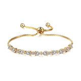 CHARMING Brand Teardrop and Round AAA+ Cubic Zircon Simulated Diamonds Tennis Bracelets - The Jewellery Supermarket