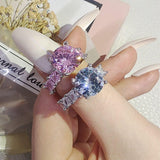 NEW ARRIVAL Design Fashion AAA+ Quality Cubic Zirconia Diamonds Luxury Wedding Ring - The Jewellery Supermarket