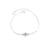 Appealing Classic 18K WGP 0.5ct D Color VVS1 High Quality Moissanite Diamonds Charm Bracelet - Fine Jewellery  - The Jewellery Supermarket