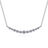 Sensational Total 1.1ct Round Brilliant Cut High Quality Moissanite Diamonds Necklace Sparkling Jewellery - The Jewellery Supermarket
