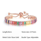 NEW Luxury Cute Multicolor Cubic Zirconia Crystals Charming Hand Made Tennis Bracelets For Women - The Jewellery Supermarket