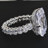 Luxury Princess Cut AAA+ Cubic Zirconia designer Engagement Ring - The Jewellery Supermarket