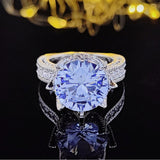 New Arrival Lovely Luxury Round Cut AAA+ Quality Cz Diamonds Halo Design Engagement Ring - The Jewellery Supermarket