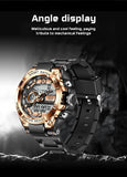 Men Military Watch Digital 50m Waterproof Wristwatch LED Quartz Clock Sport Watch - The Jewellery Supermarket