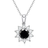 Excellent 1Carat Sunflower Design Brilliant Cut D Color High Quality Moissanite Diamonds Necklace - Fine Jewellery - The Jewellery Supermarket