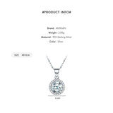 Luxury Women Silver Color Genuine AAA Level Zircon Diamonds Sterling Chain Necklace For Gift Jewelry - The Jewellery Supermarket