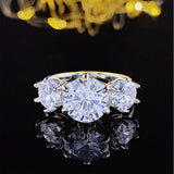 New Arrival Luxury Round Cut High End AAA+ Quality CZ Diamonds Engagement Fashion Ring - The Jewellery Supermarket