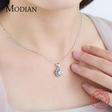 Luxury women Silver Genuine Sterling AAA Level Zircon Diamonds Chain Necklace - The Jewellery Supermarket