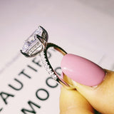 NEW ARRIVAL - Designer Luxury Princess Cut AAA+ Quality CZ Diamonds High End Ring - The Jewellery Supermarket