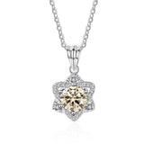 Shining 1 Carat VVS1 D Color High Quality Moissanite Diamond Hexagram Necklace - Fine Jewellery - The Jewellery Supermarket