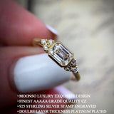 QUALITY RINGS New Arrival Luxury Princess Cut AAA+ CZ Diamonds Engagement Ring - The Jewellery Supermarket