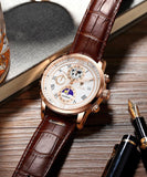 NEW MENS WATCHES - Top Brand Leather Chronograph Waterproof Sport Automatic Date Quartz Watch - The Jewellery Supermarket