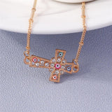 Luxury Crystal Religious Jesus Cross Necklaces - Crucifix for Women Men Fashion Party Jewellery - The Jewellery Supermarket