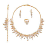 NEW ARRIVAL - Attractive Luxury AAA+ Cubic Zirconia Diamonds Jewellery Set - The Jewellery Supermarket