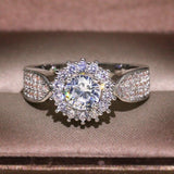 QUALITY RINGS Best Selling Luxury Round AAA+ Cubic Zirconia Diamonds Ring - The Jewellery Supermarket