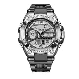 Men Military Watch Digital 50m Waterproof Wristwatch LED Quartz Clock Sport Watch - The Jewellery Supermarket