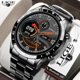 NEW MENS WATCHES - Full circle touch screen steel Band luxury Bluetooth call Sport Activity Smart watch