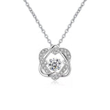 Beating Heart Design Round Cut 0.5ct High Quality Moissanite Diamonds Sparkling Necklace - Fine Jewellery - The Jewellery Supermarket