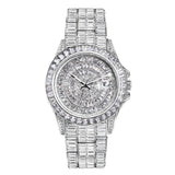 Phenomenal 322 Pcs Baguette Full Iced Out Simulated Diamonds Quartz Special Expensive Design Men's Watches