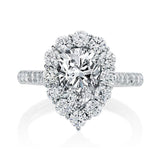 Splendid Luxury Pear Cut AAA+ Cubic Zirconia Fashion Ring