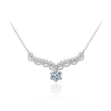 Excellent Cut 0.5 Carat Affordable High Quality Moissanite Diamonds Pendant - Fine Diamond Necklace  - The Jewellery Supermarket