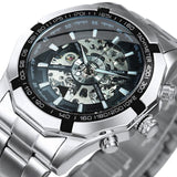 BEST GIFTS -  Top Brand Luxury Vintage Style Skeleton Automatic Mechanical Watch