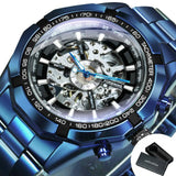BEST GIFTS - Top Brand Luxury Vintage Style Skeleton Automatic Mechanical Watch - The Jewellery Supermarket