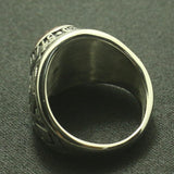 Newest 316L Silver Colour Stainless Steel Cool Hope Freemasons Ring - The Jewellery Supermarket