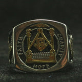 Latest 316L Stainless Steel Cool Hope Freemasons Ring - The Jewellery Supermarket