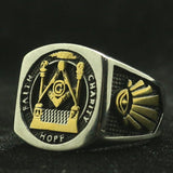 Latest 316L Stainless Steel Cool Hope Freemasons Ring - The Jewellery Supermarket