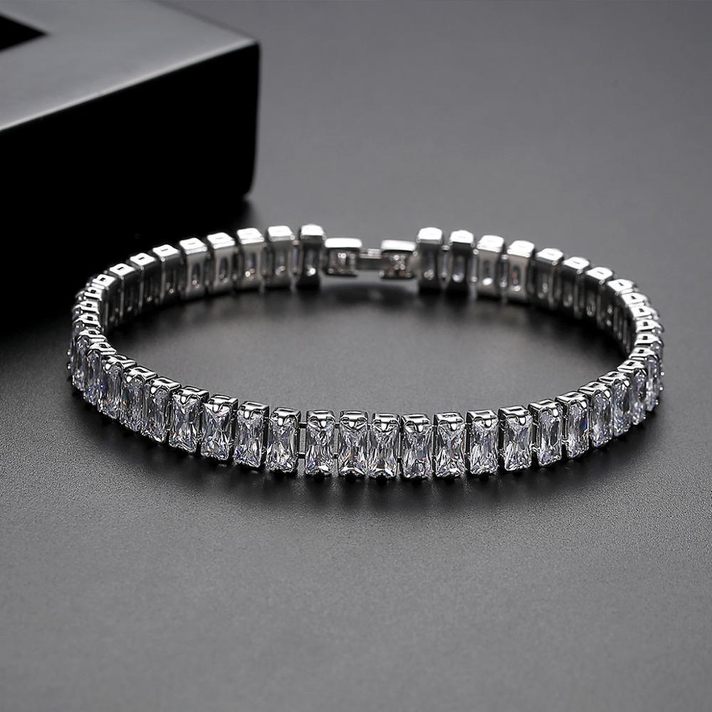 Amazing AAA+ Cubic Zirconia Diamonds Round Tennis Bracelet for Women - The Jewellery Supermarket