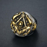 Antique Big Heavy Masonic Skull Masonic Signet Rings - The Jewellery Supermarket