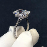 Luxury Radiant Cut 4ct Simulated Diamond Fine Jewelry Ring - The Jewellery Supermarket