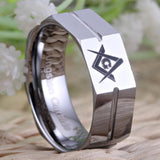 Hot Selling COOL NEW Tungsten Carbide Masonic Band Rings - The Jewellery Supermarket