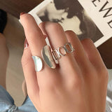 Best Gift Ideas - New Fashion Creative Hollow Geometric Handmade Minimalist Rings - The Jewellery Supermarket