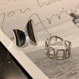 Best Gift Ideas - New Fashion Creative Hollow Geometric Handmade Minimalist Rings - The Jewellery Supermarket