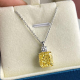 Luxury Sparkling 3 Carat  High Quality Simulated Diamond Pendant Necklace