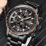 Great Gifts for Men -Famous Brand New Sport Chronograph Full Steel Quartz Waterproof Luxury Watch - The Jewellery Supermarket