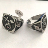 Best Gifts - 316l Stainless Steel Masonic Signet Rings for men - The Jewellery Supermarket