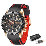 Great Gifts for Men - Top Brand Waterproof Sport Quartz Big Dial Chronograph Watch For Men - The Jewellery Supermarket