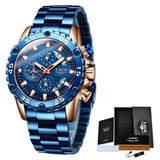 Great Gifts for Men - Top Brand Waterproof Sport Quartz Big Dial Chronograph Watch For Men - The Jewellery Supermarket